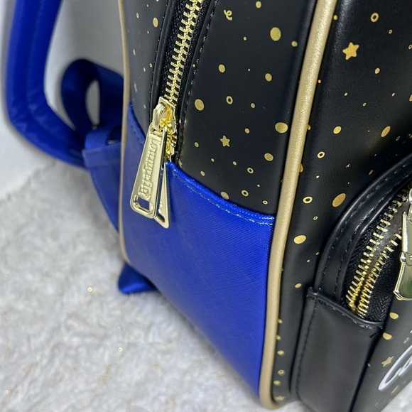 Loungefly Disney Graduation Backpack - Black and Blue - Picture 7 of 11